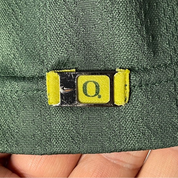 Nike Team Dri-Fit Oregon Ducks Polo Size Medium Green University Of Oregon EUC - Picture 3 of 16